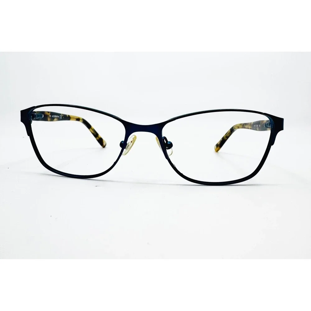 Liz Claiborne Eyeglasses Womens Blue Tortoise L617 ODA4 53-16-130 Full Rim Frame